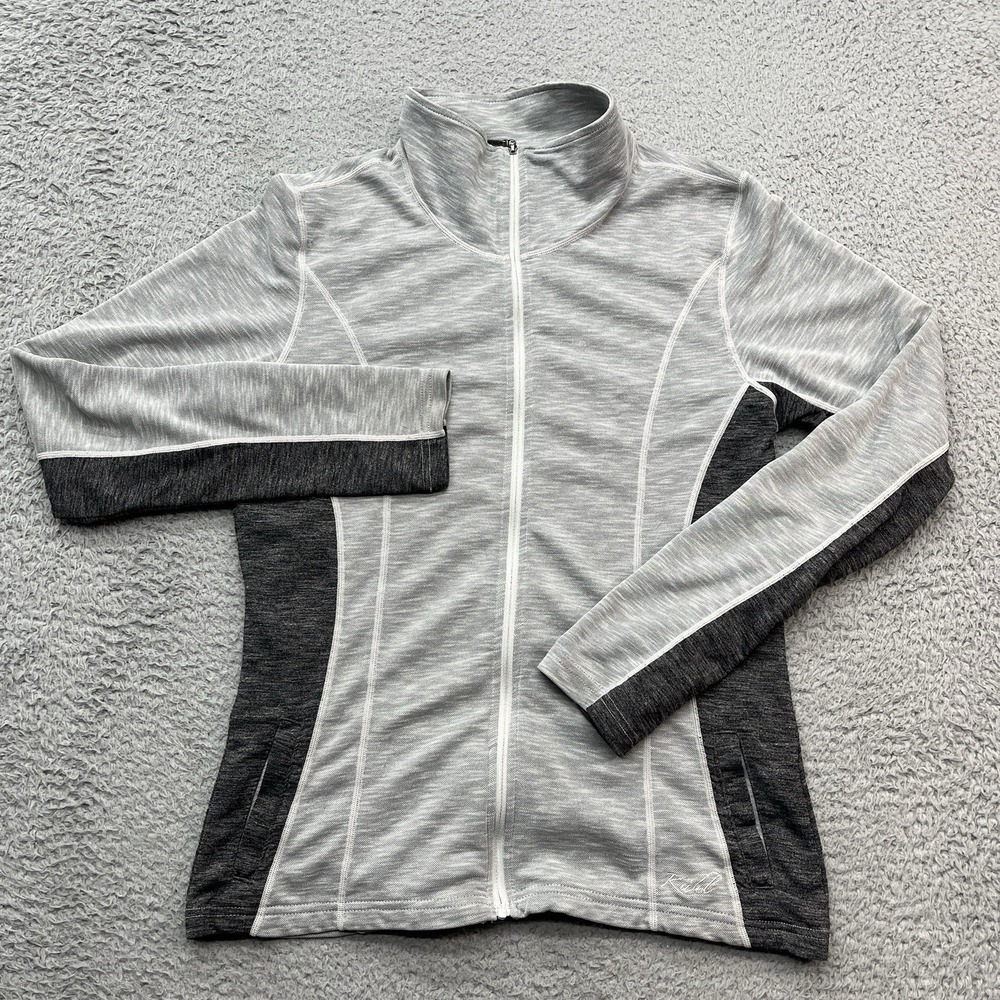 KUHL Moonbeam Jacket Womens M Gray Full Zip‎ Lightweight Hiking Outdoor Gorpcore